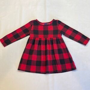 OLD NAVY • 12-18mo • Buffalo Plaid dress • red & black